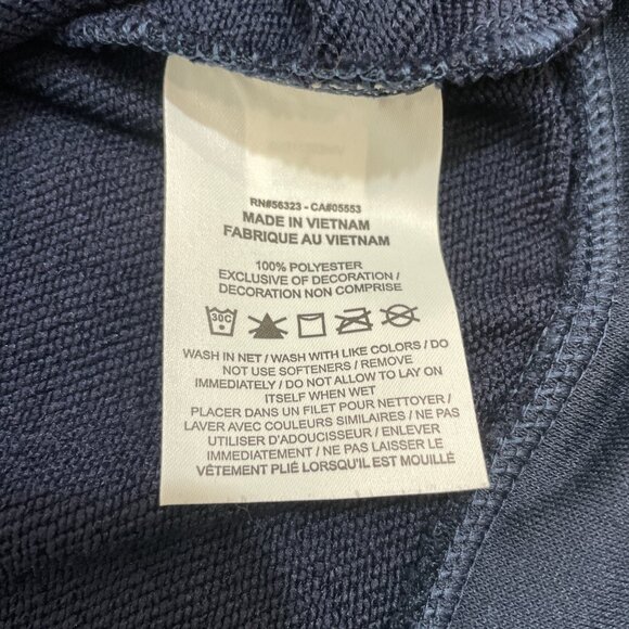 Nike Training Hoodie Men's Small Sleeveless‎ Swoosh Athletic Navy Pullover - Picture 7 of 7